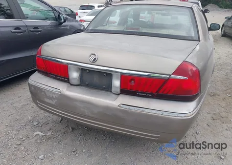 2002 Mercury Grand Marquis Gs из США, поврежденный, VIN 2MEFM74W62X642845